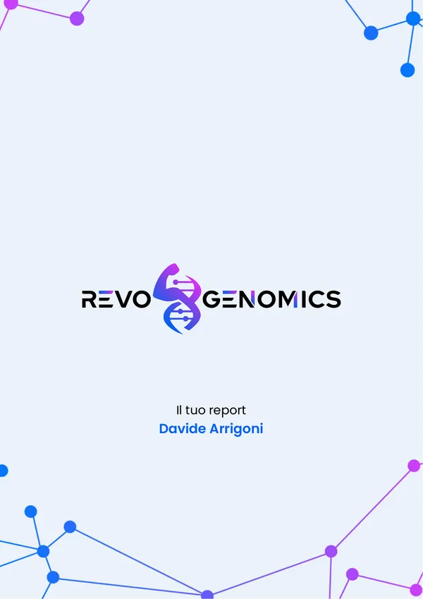 Copertina del report Revo Genomics